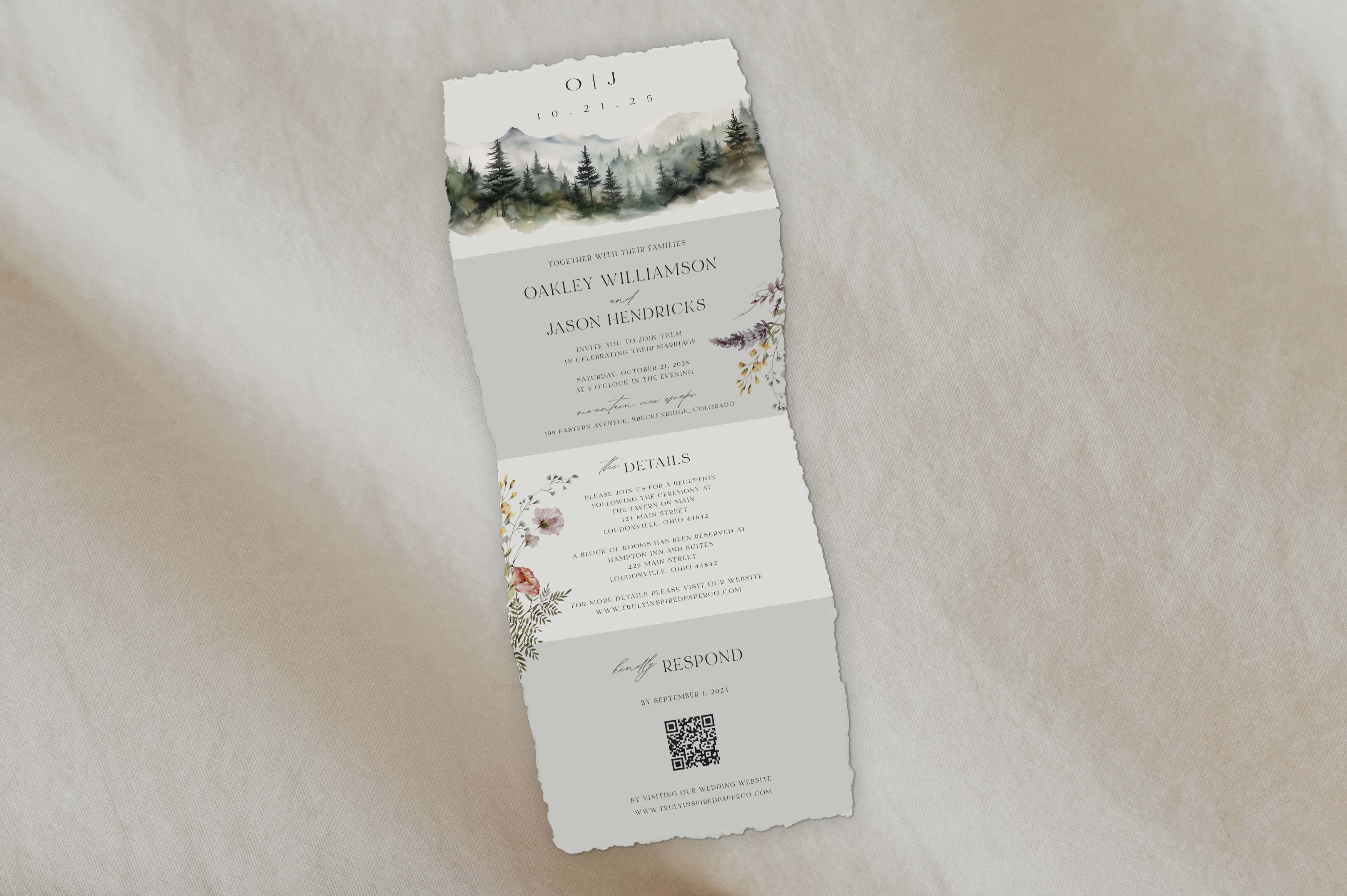 Deckled Edge Invitations