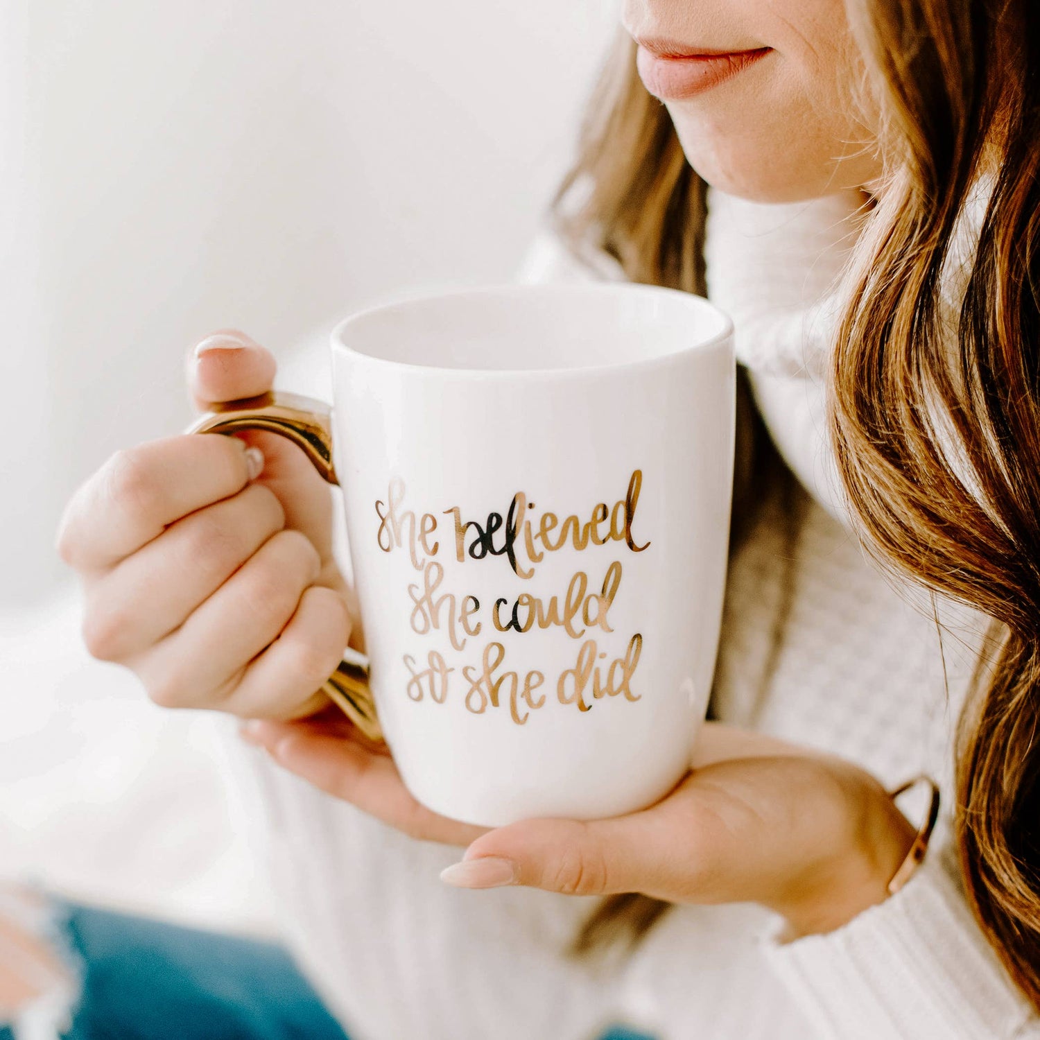 She Believed She Could Coffee Mug - Home Decor &amp; Gifts