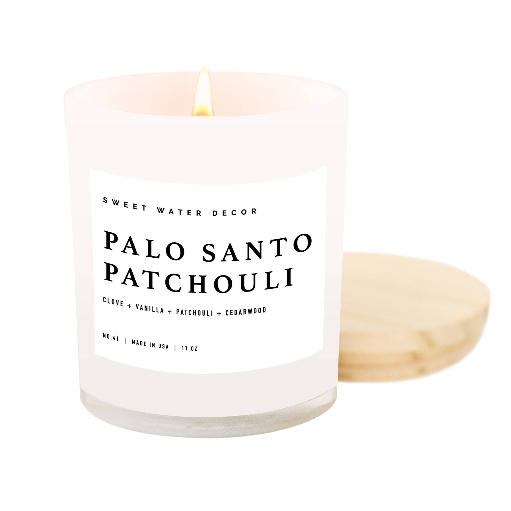Palo Santo Patchouli 11 oz Soy Candle - Home Decor &amp; Gifts