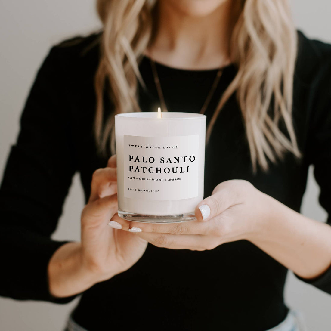 Palo Santo Patchouli 11 oz Soy Candle - Home Decor &amp; Gifts