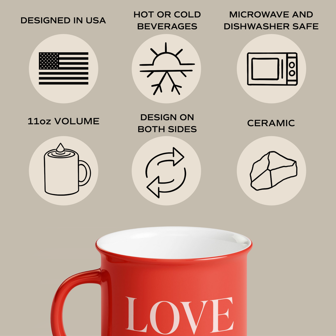 Love You 11oz Campfire Coffee Mug - Home Decor &amp; Gifts