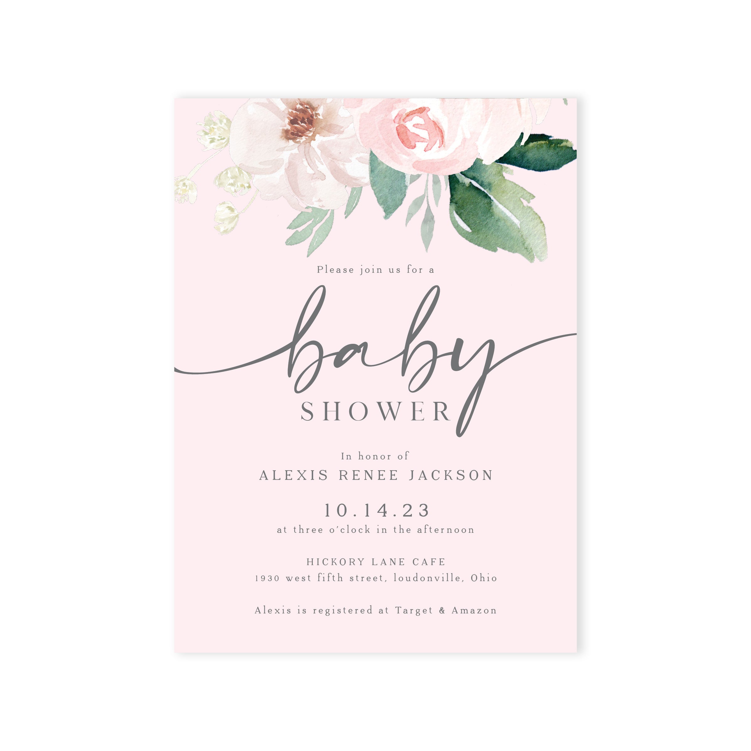 Blush Florals Watercolor