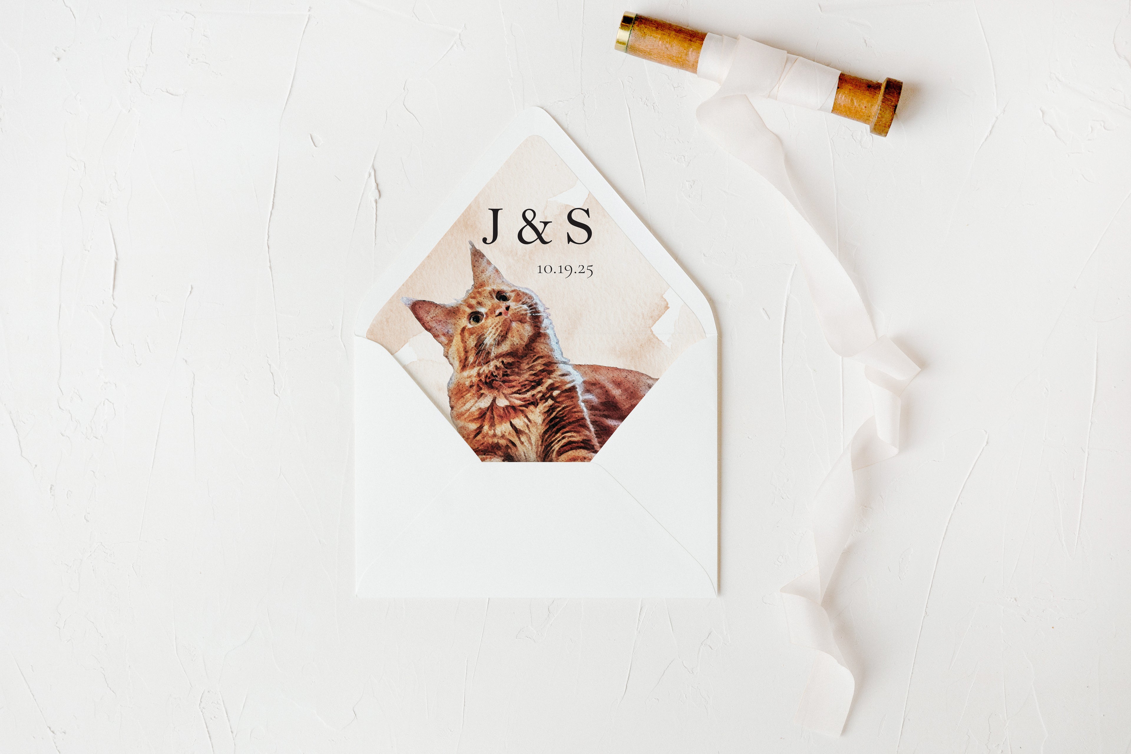 Watercolor Pet Envelope Liners