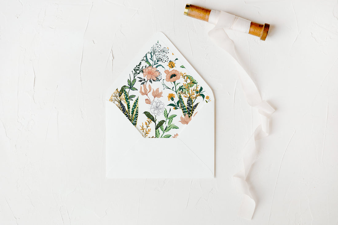 Fun Floral Envelope Liners