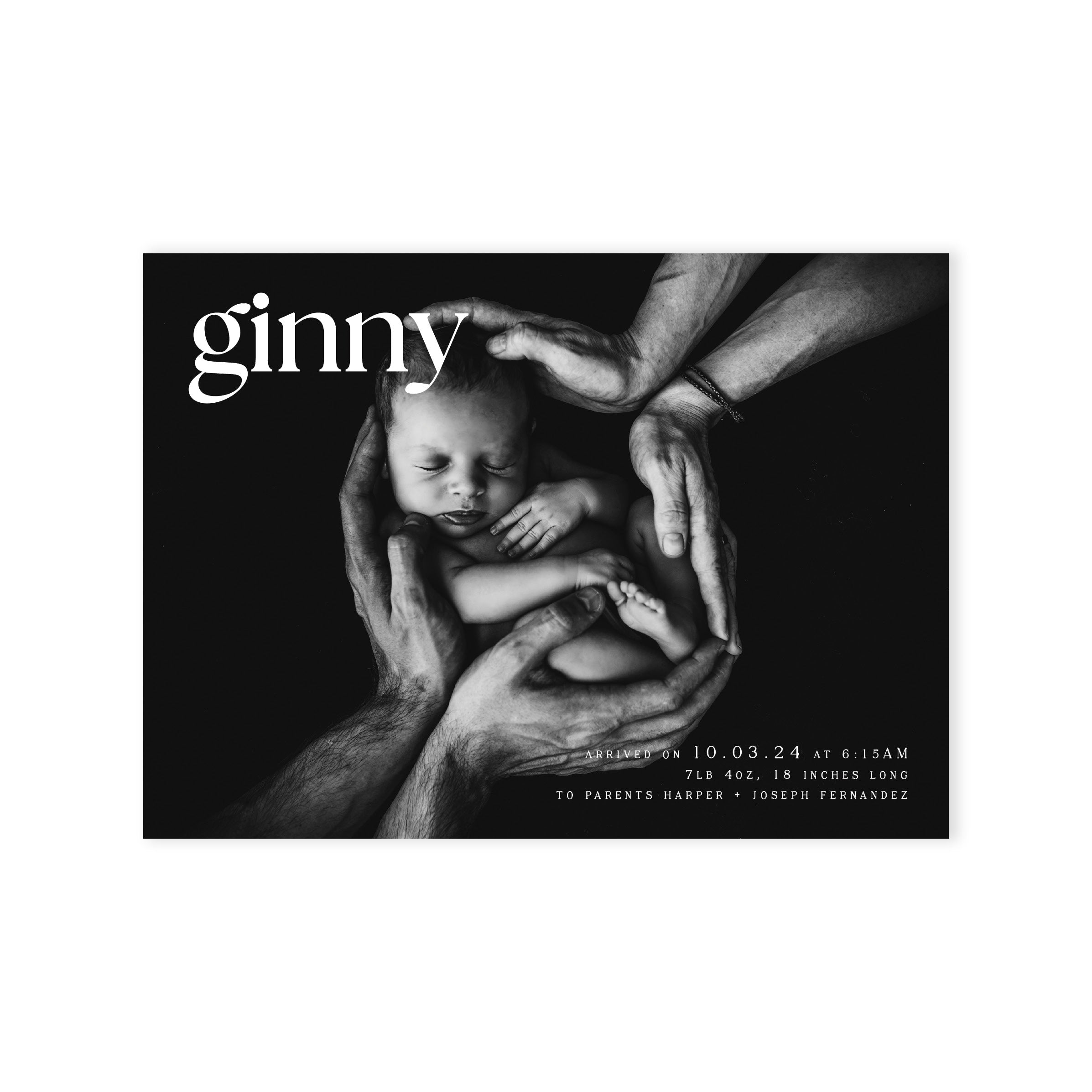 Ginny Birth Announcement