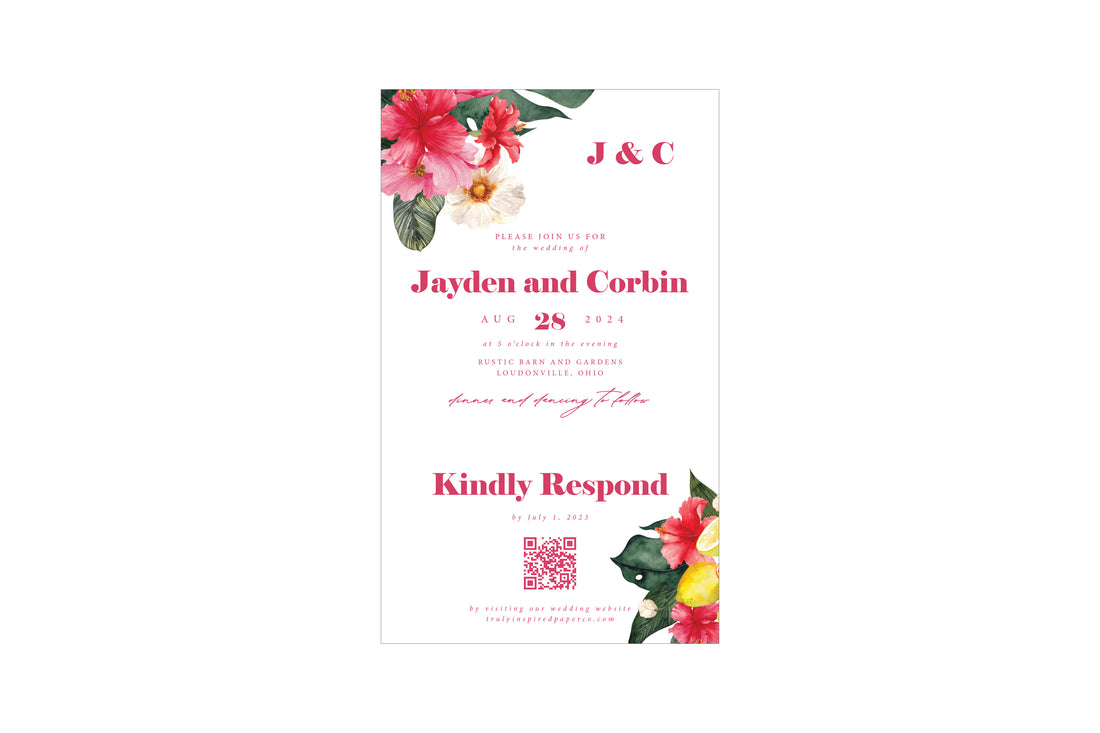 Tropical Jayden Seal &amp; Send Invitation