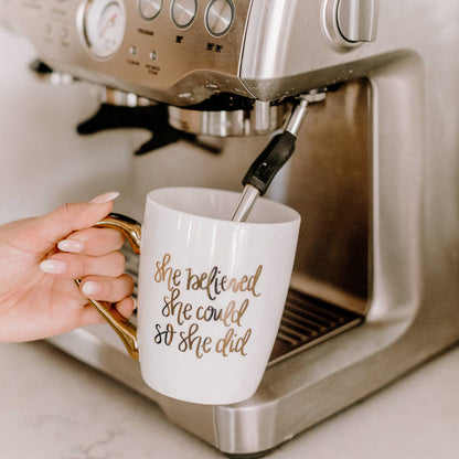 She Believed She Could Coffee Mug - Home Decor &amp; Gifts