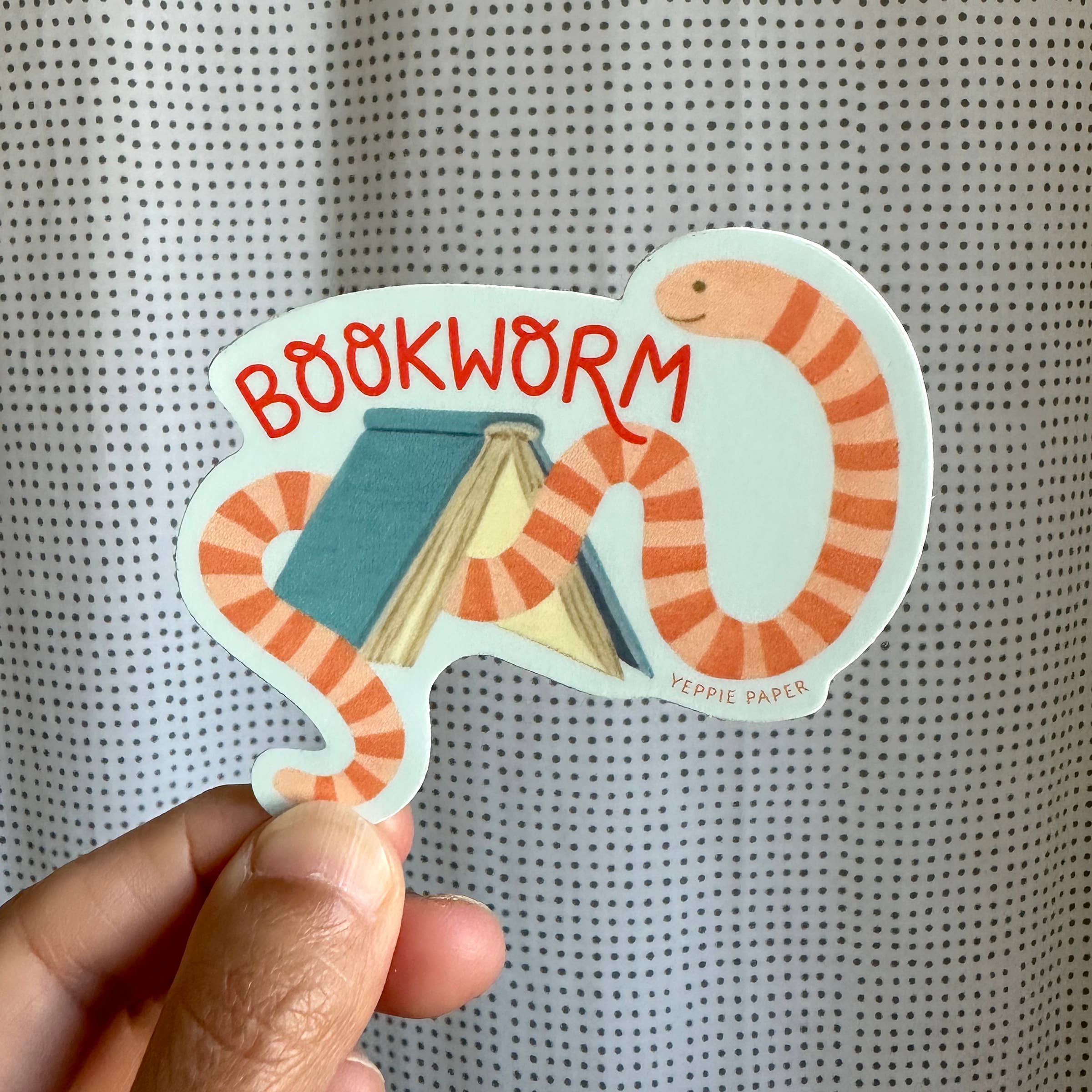 Bookworm Book Lover Sticker