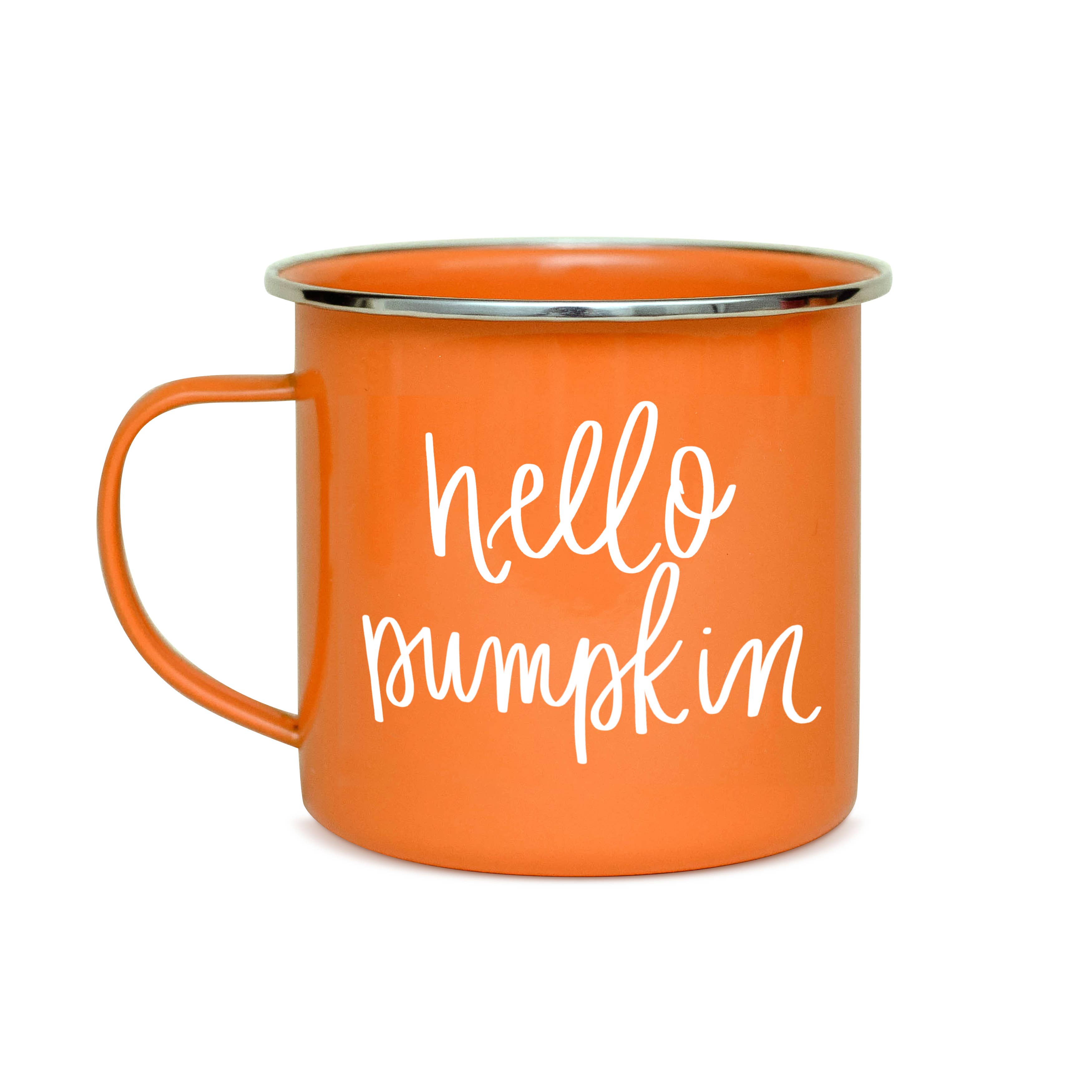 Hello Pumpkin - Orange Campfire Coffee Mug - 18 oz