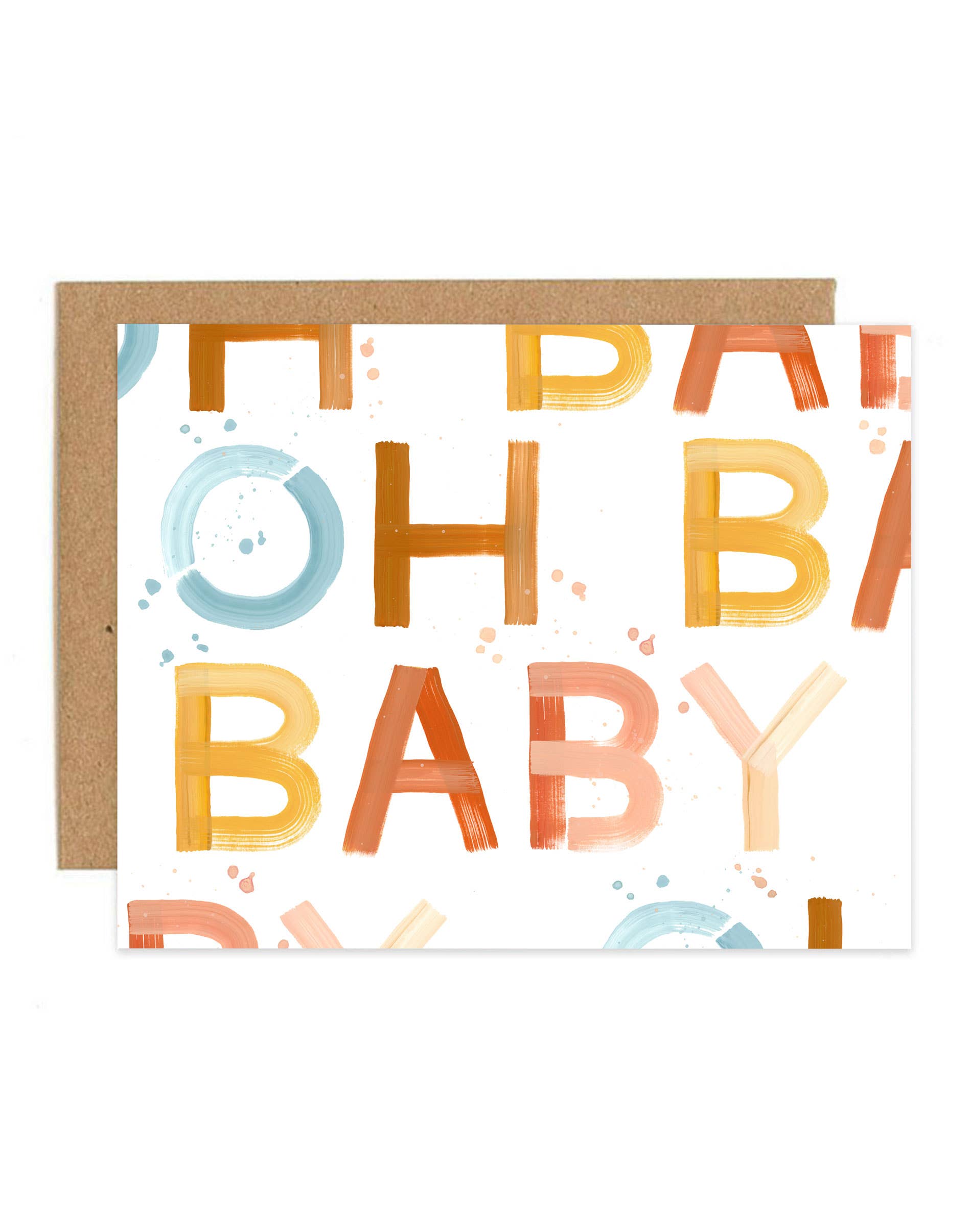 Oh Baby Block Greeting Card