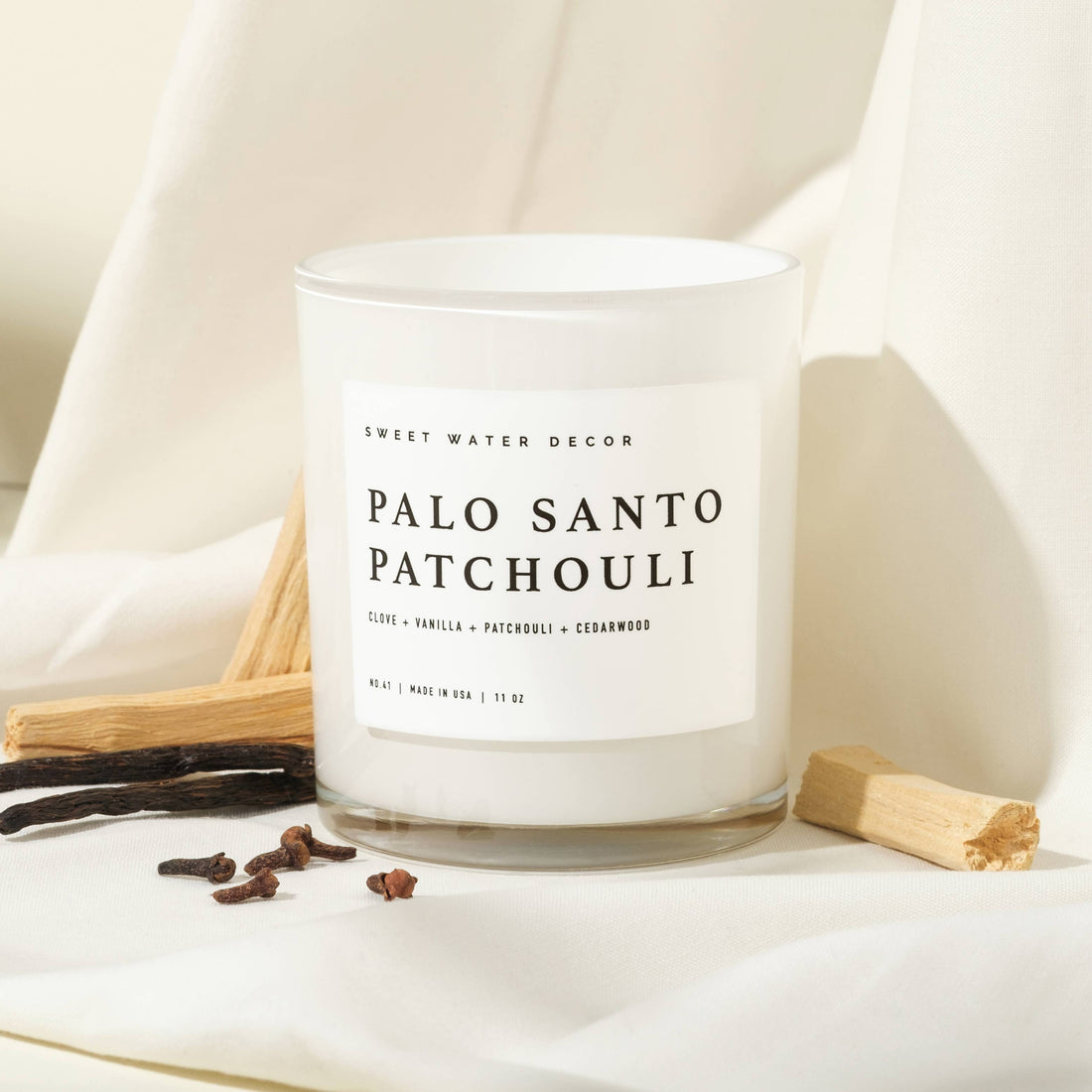 Palo Santo Patchouli 11 oz Soy Candle - Home Decor &amp; Gifts